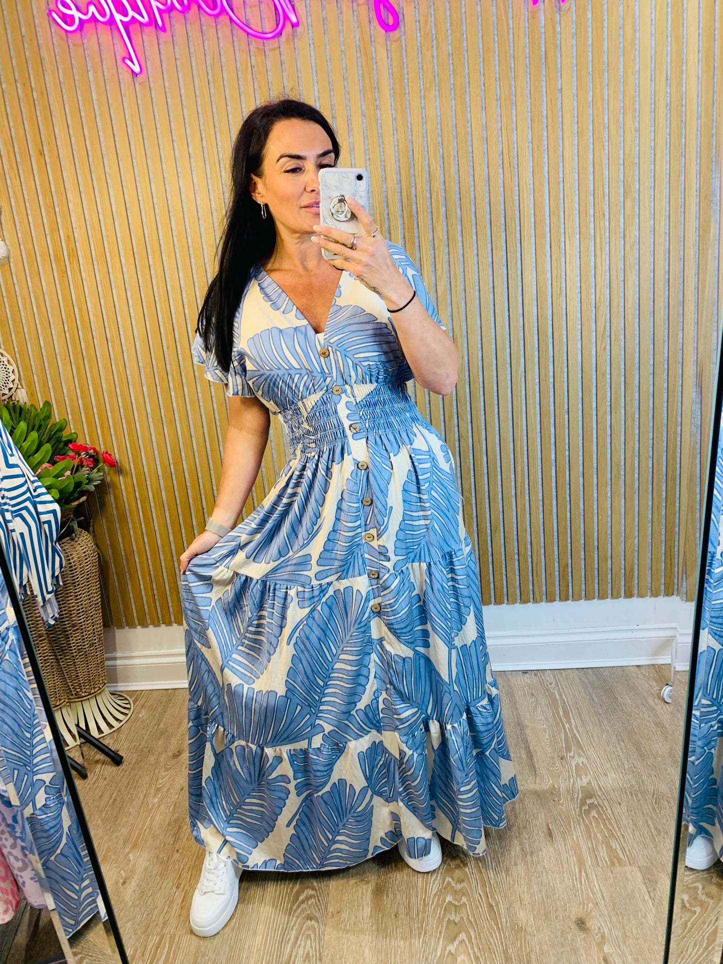 Leaf Maxi Dress