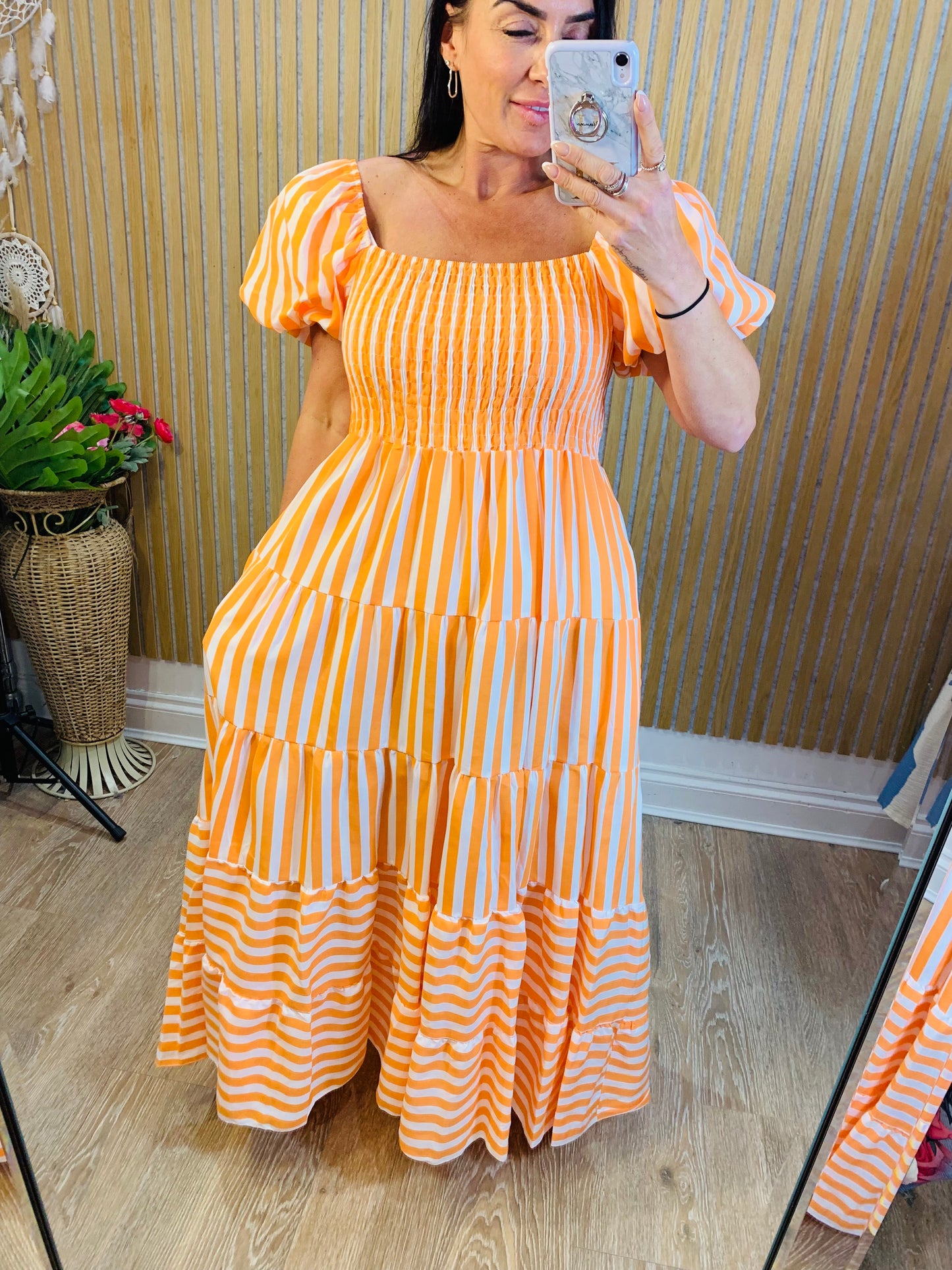 Candy Stripe Maxi Dress