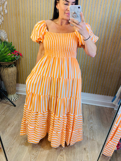 Candy Stripe Maxi Dress