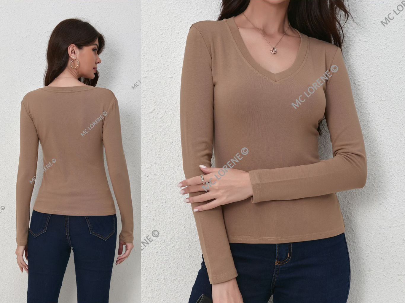 V Neck Basic Top