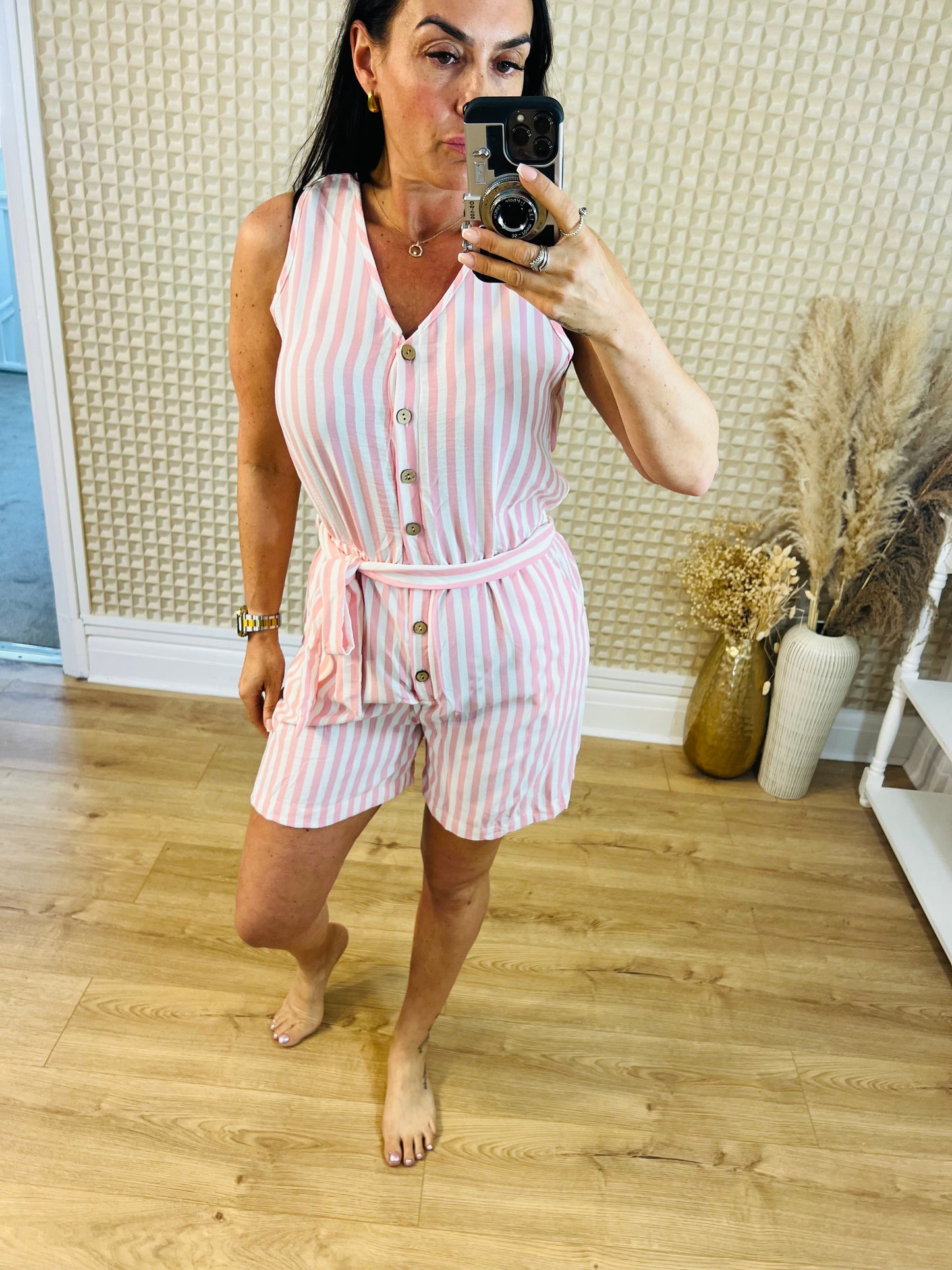 Stripey Playsuit M/L