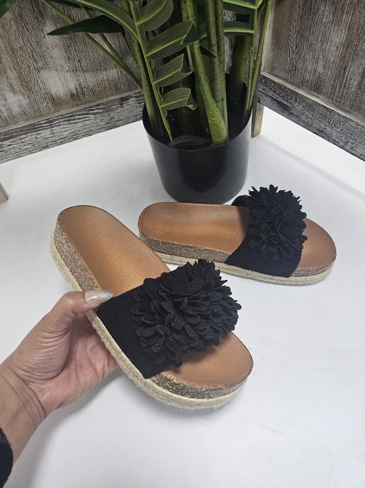 Flower Slider Black