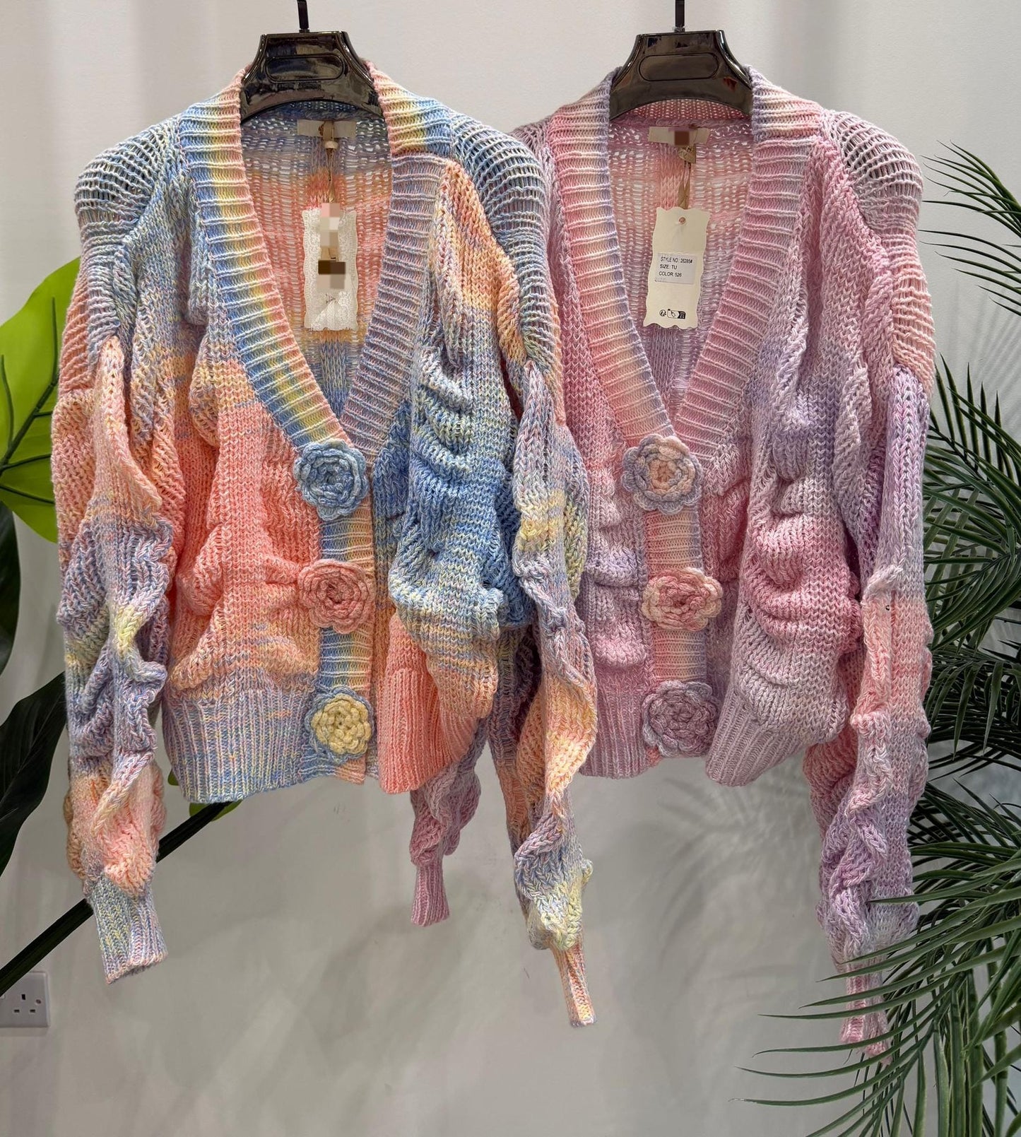 Flower Button Cardigan