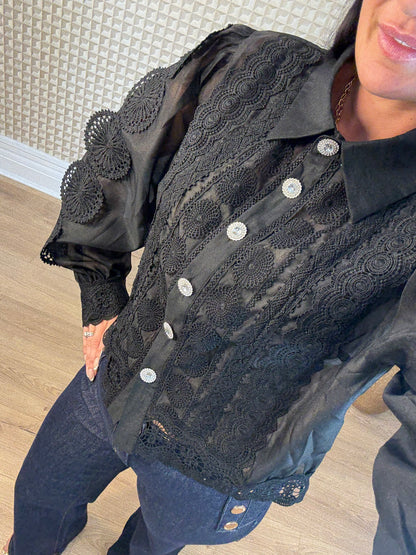 Paisley & Pearls Blouse
