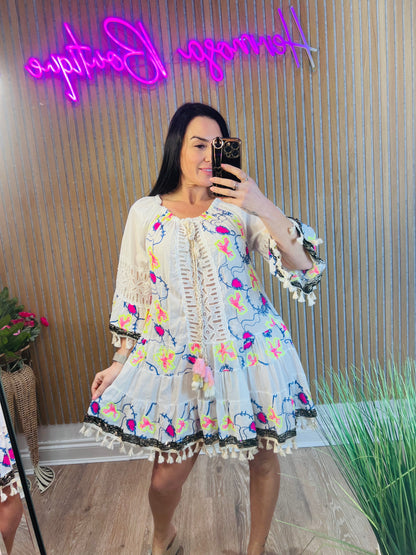 Neon Smock Dress
