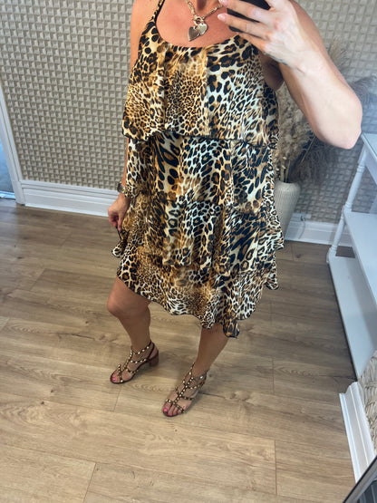 Leopard Ra Ra Dress