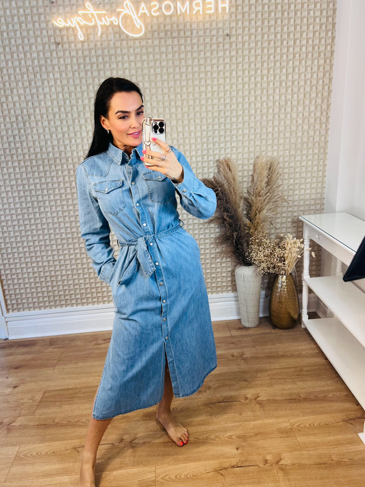 Denim Shirt Dress