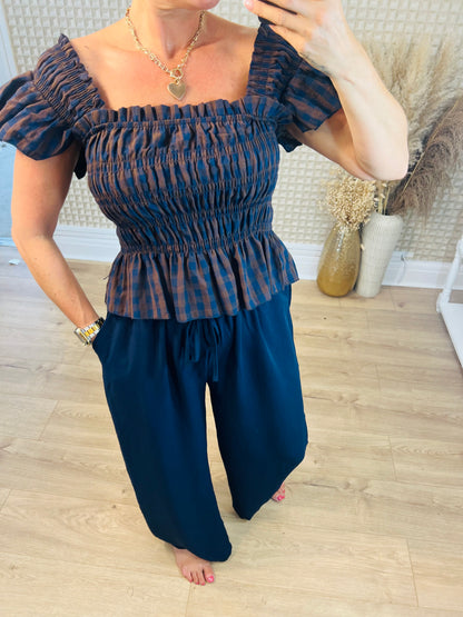 Tartan Rouges Top
