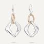 Gold & Silver Tone Hook Earrings