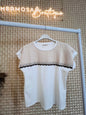 Textured Tweedy Top Tee