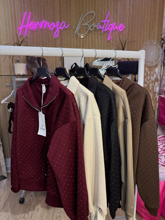 My Style Sparkle Zip Top