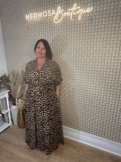 Leopard Curve Dress