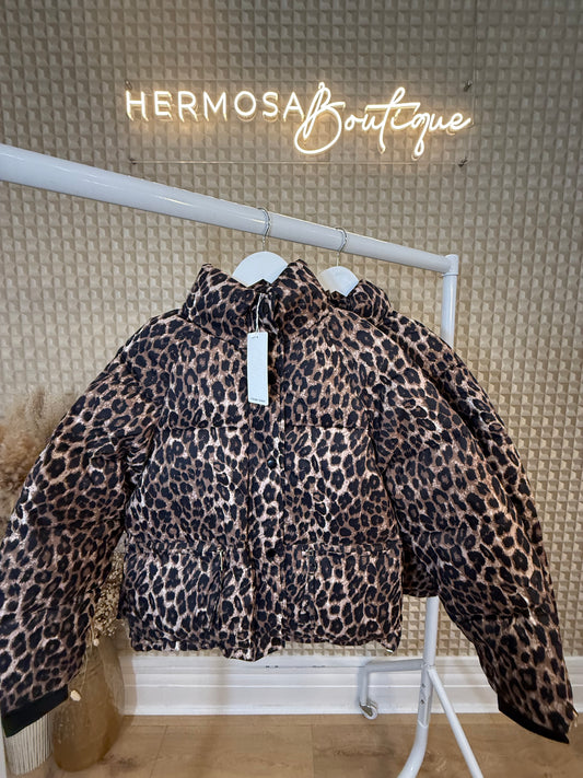 Leopard Puffer Jacket