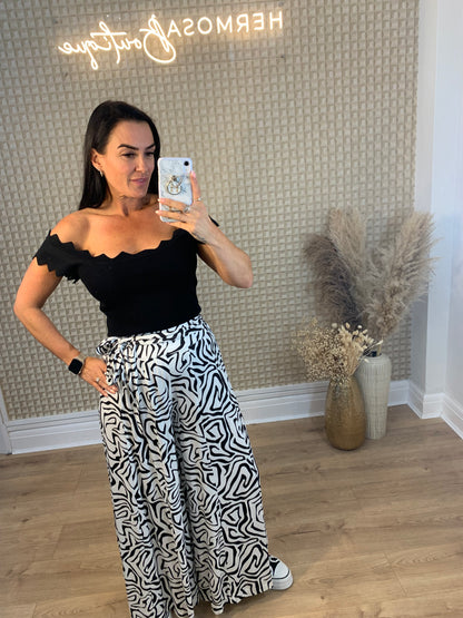 Stella Black & White Palazzo