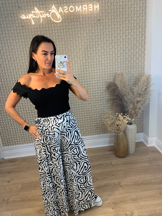 Stella Black & White Palazzo