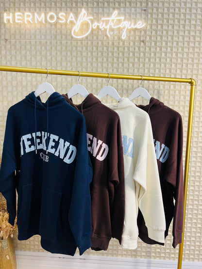Weekend Hoody Pink Brown