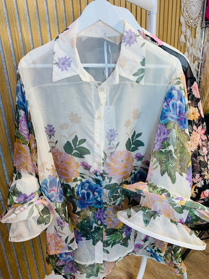 Diverse Chiffon Frill Sleeve