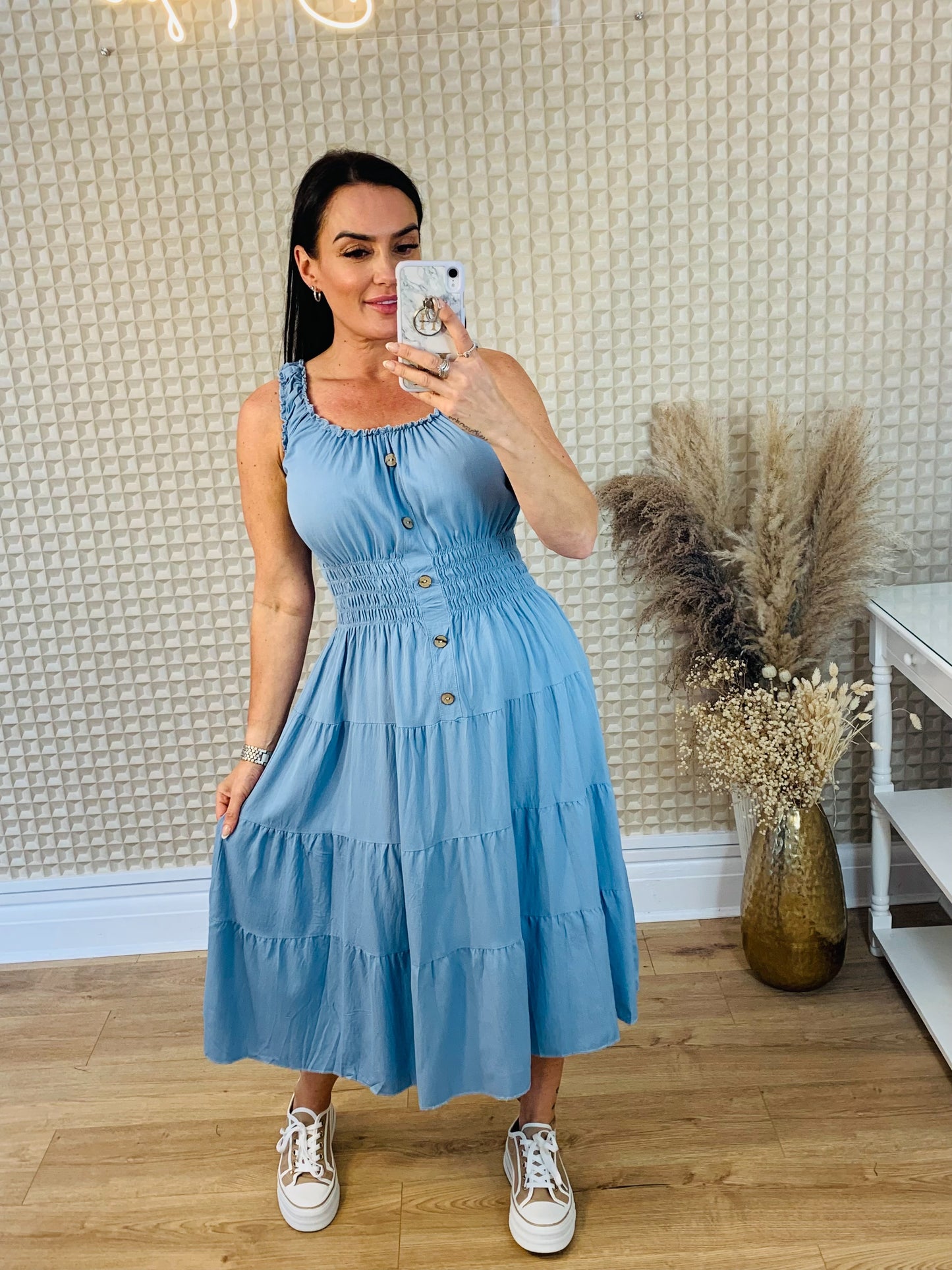Cotton Denim Style Dress
