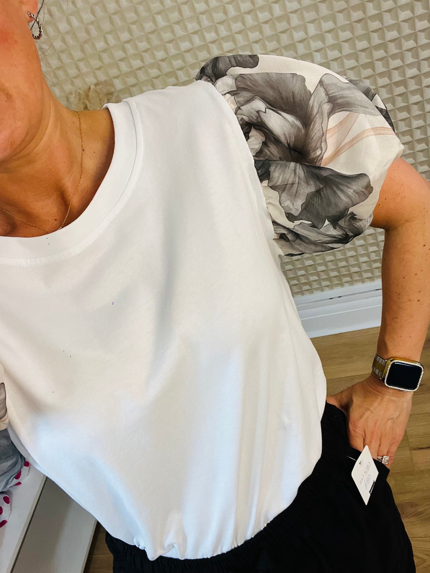 Print Sleeve Tee