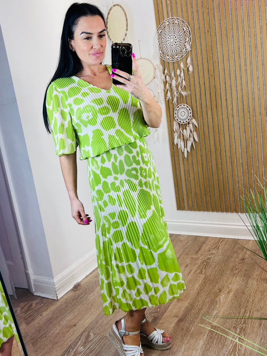 Giraffe Dress Lime