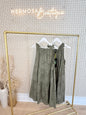 Khaki Jewelled Dress