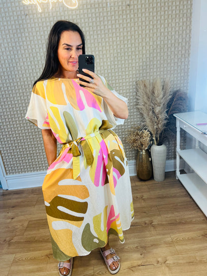 Tropical Sundae Belted Dress