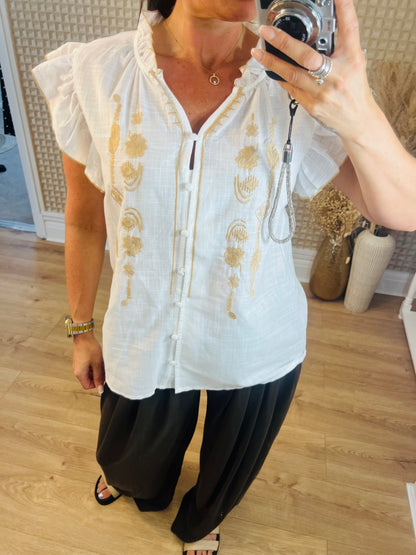 Linen Look Top