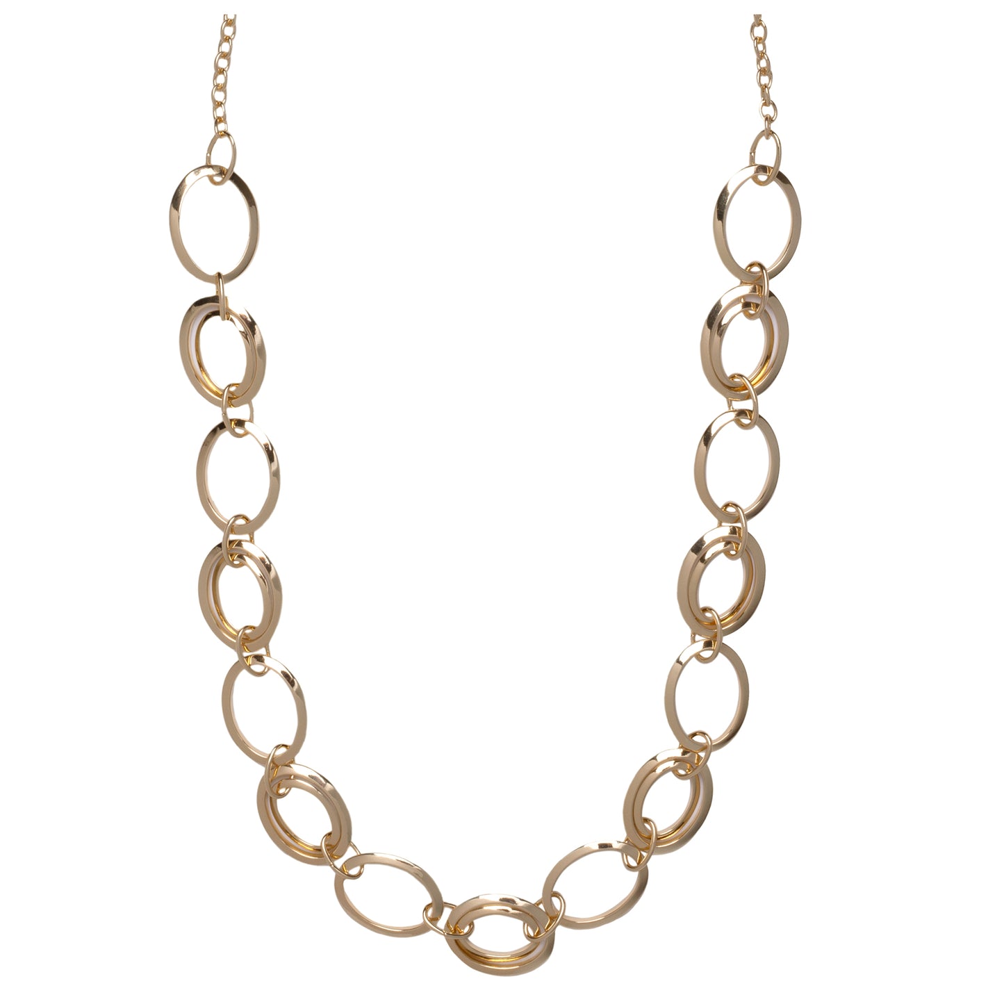 Long Loop Gold Necklace