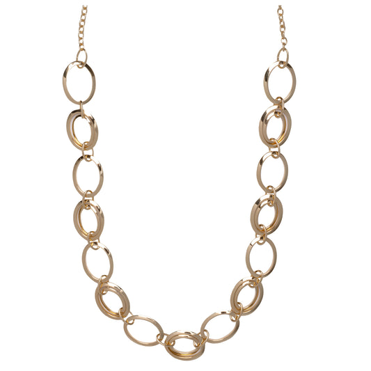 Long Loop Gold Necklace