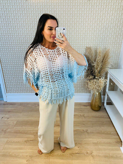 Zuppe Ombré Fringed Top