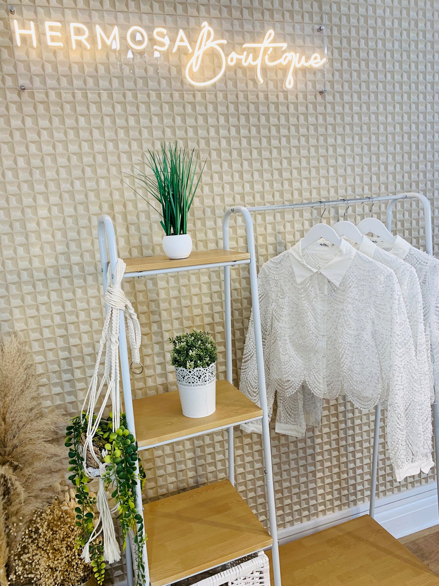 White Beaded Blouse