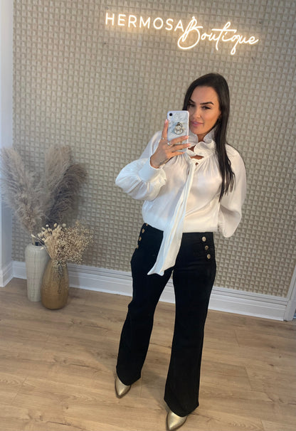 Black Toxic Paris Wide Leg Jeans