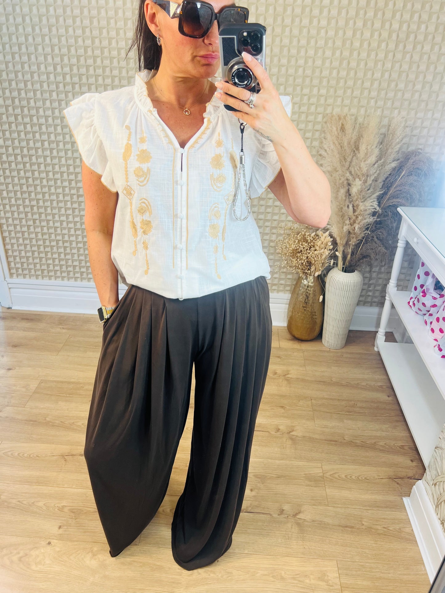 Linen Look Top