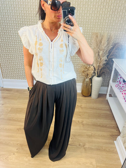 Linen Look Top