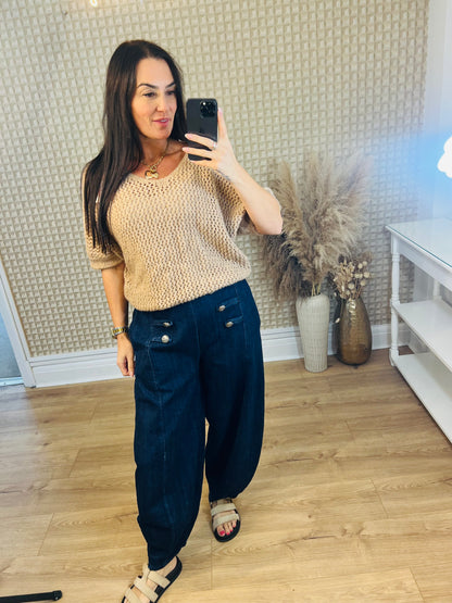 Military Denim Balloon Jeans