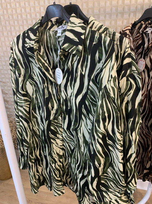 Khaki Zebra Shirt