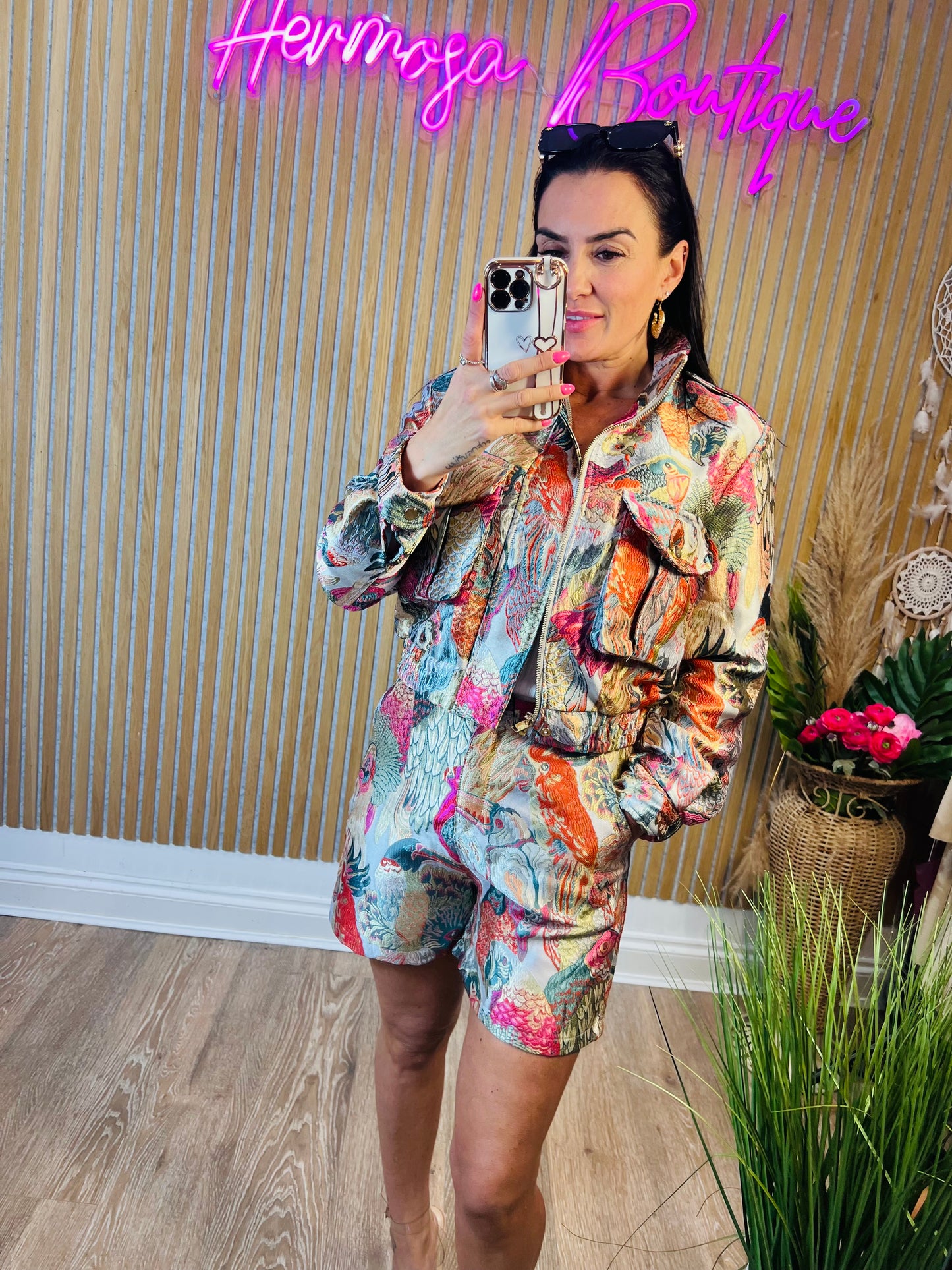 Twit Twoo Bomber Jacket Pink