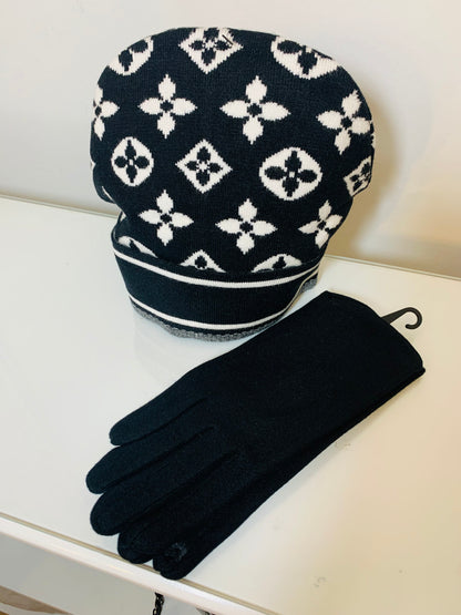 Louise Viton hat & glove set