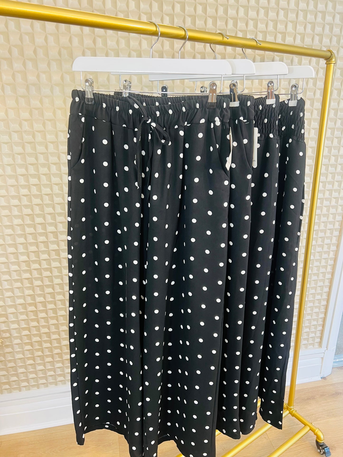 Black Polka Palazzo