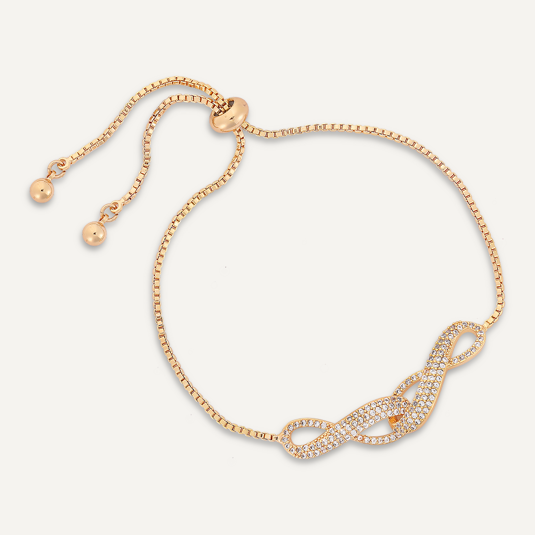 Kylie Crystal Drawstring Bracelet