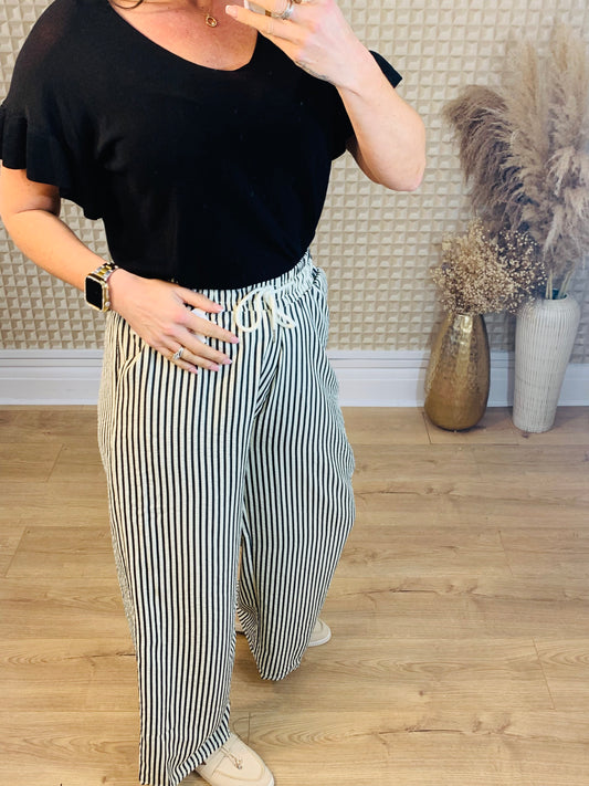 S/M Stripey Palazzo fitting 8-12