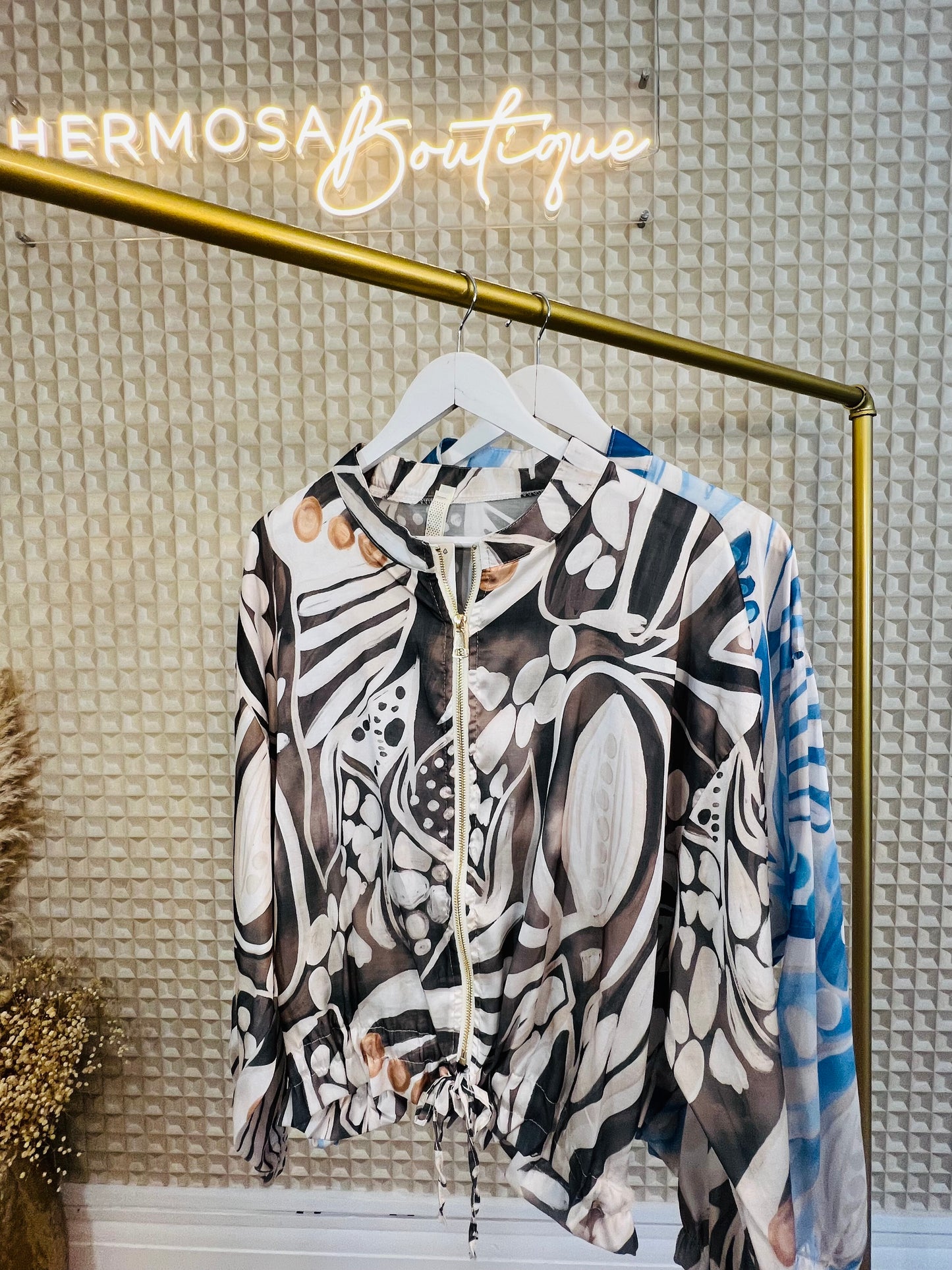 Silk Print Jacket