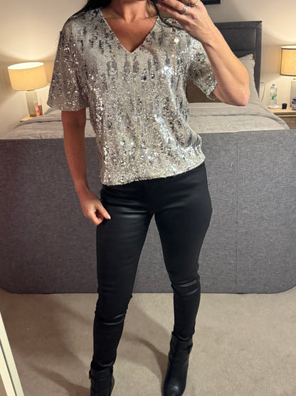 Black Wax Coated Jeans