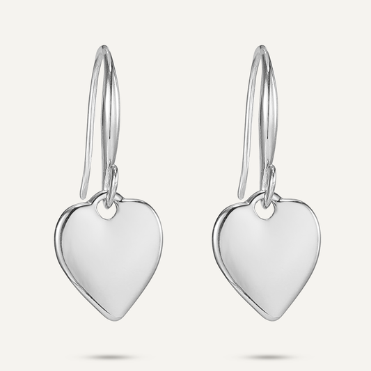 Silver Heart Earrings