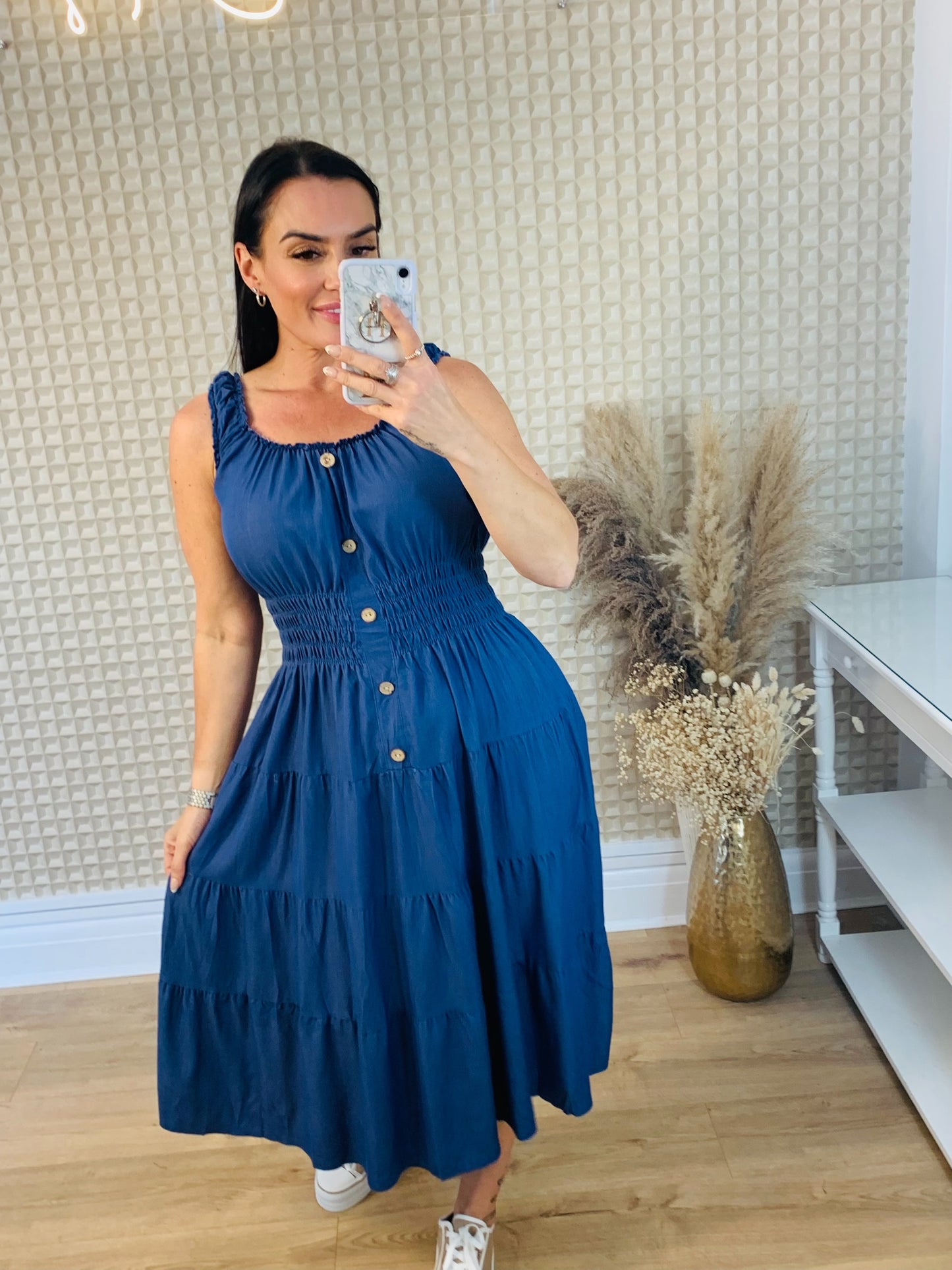 Cotton Denim Style Dress