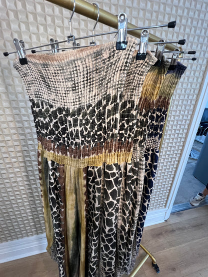 Stripe & Print Jumpsuit