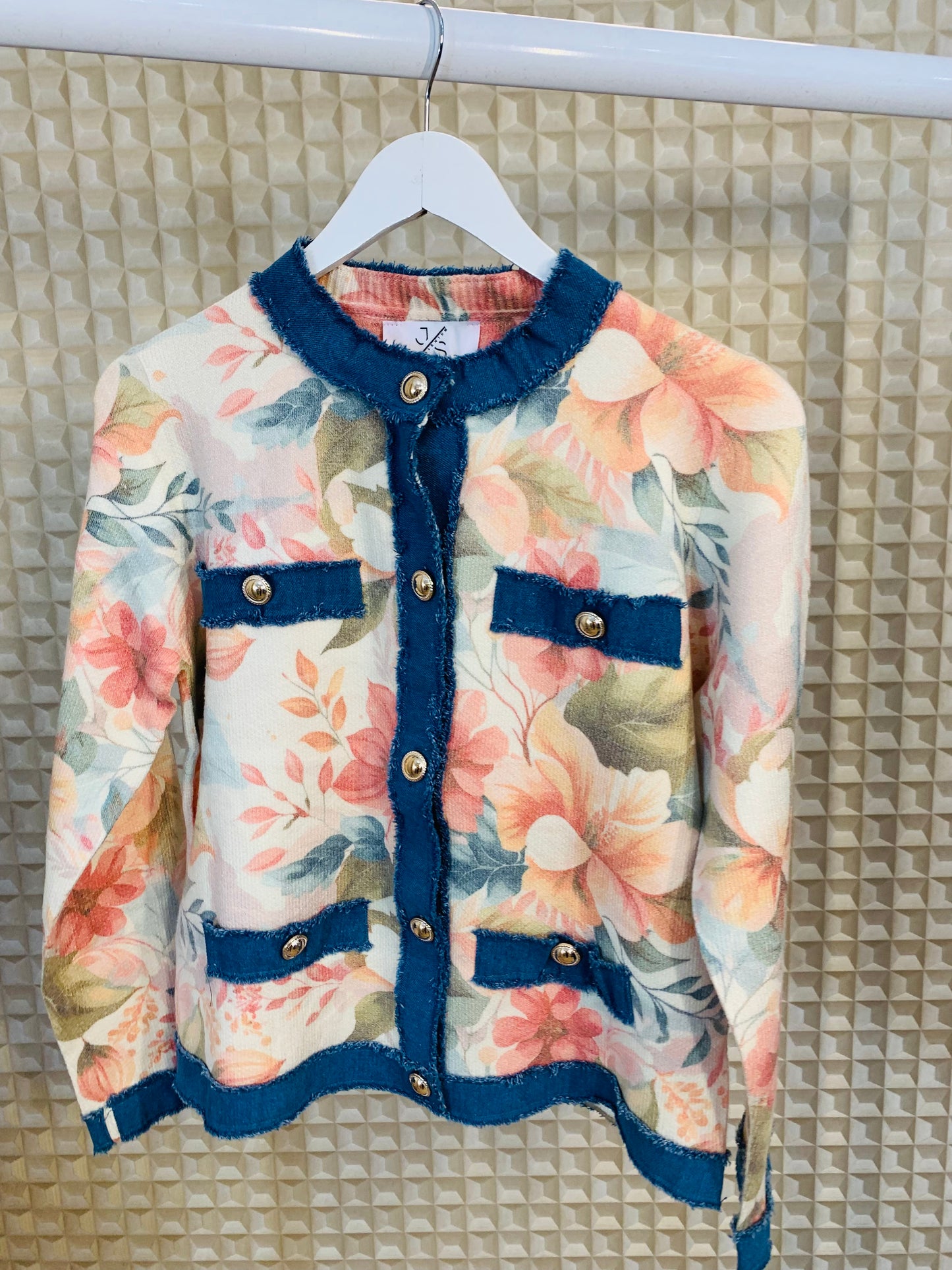Flora Denim Cardi