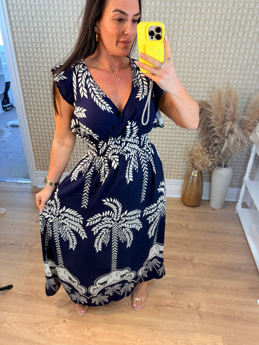 Navy Elena Dress