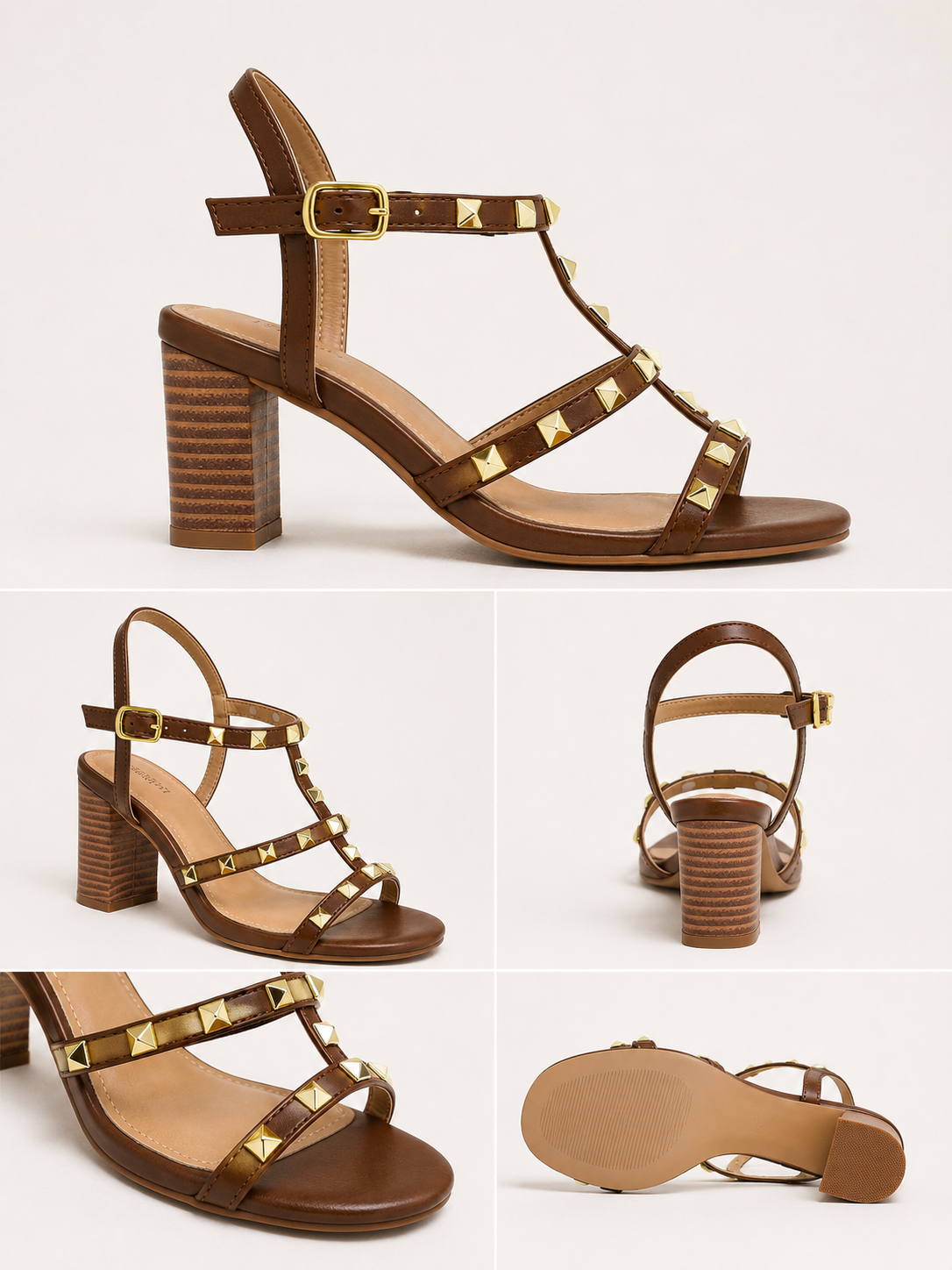 Valencia Stud Block Heel