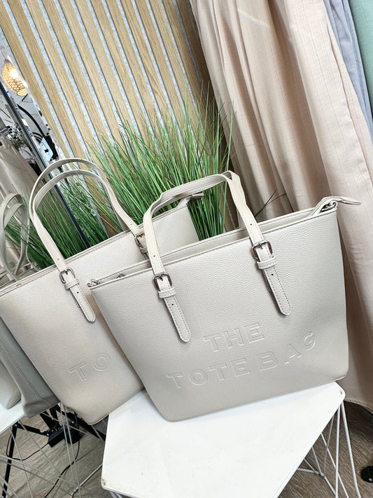 Beige Tote Bag